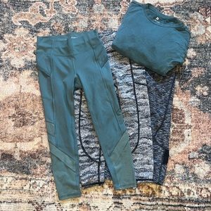 All in Motion bundle - 3 pants & top XS 4/5
